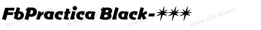 FbPractica Black字体转换